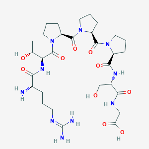 B019357 Arginyl-threonyl-prolyl-prolyl-prolyl-seryl-glycine CAS No. 101020-48-8