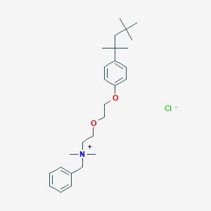 molecular formula C27H42NO2.Cl<br>C27H42ClNO2 B193689 Benzethonium chloride CAS No. 121-54-0