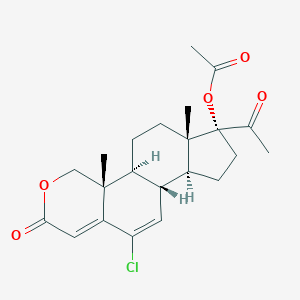 molecular formula C22H27ClO5 B019370 奥沙特龙醋酸酯 CAS No. 105149-00-6
