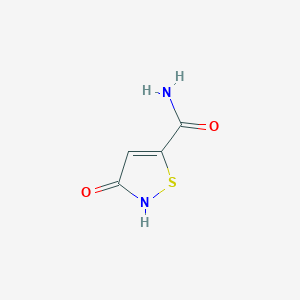 molecular formula C4H4N2O2S B019379 3-Hydroxyisothiazole-5-carboxylate CAS No. 62020-63-7