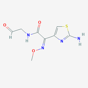 molecular formula C8H10N4O3S B193804 (2Z)-2-(2-氨基噻唑-4-基)-N-(甲酰甲基)-2-(甲氧基亚氨基)乙酰胺 CAS No. 104301-63-5