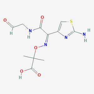 molecular formula C11H14N4O5S B193852 2-((((1Z)-1-(2-氨基噻唑-4-基)-2-((氧代乙基)氨基)-2-氧代乙亚基)氨基)氧基)-2-甲基丙酸 CAS No. 194241-83-3