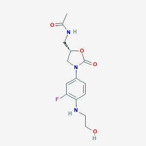 molecular formula C14H18FN3O4 B193888 N,O-二乙烯利奈唑胺 CAS No. 1219708-30-1