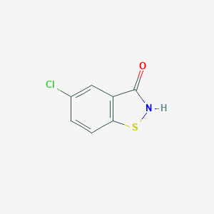 molecular formula C7H4ClNOS B019391 5-氯-1,2-苯并异噻唑啉-3-酮 CAS No. 4337-43-3