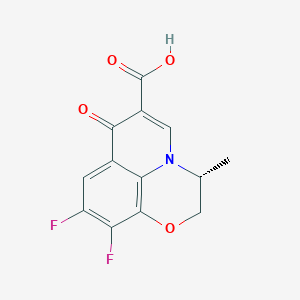 molecular formula C13H9F2NO4 B193951 氧氟沙星 Q 酸，(R)- CAS No. 110548-07-7