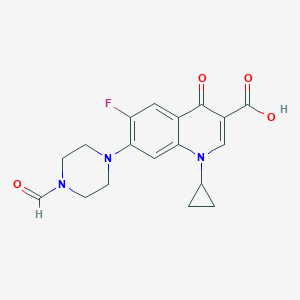1-Cyclopropyl-6-fluoro-7-(4-formylpiperazin-1-yl)-4-oxo-1,4-dihydroquinoline-3-carboxylic acid