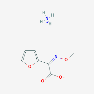 molecular formula C7H7NO4 NH3 B194020 （Z）-2-(呋喃-2-基)-2-(甲氧基亚氨基)乙酸铵 CAS No. 97148-39-5