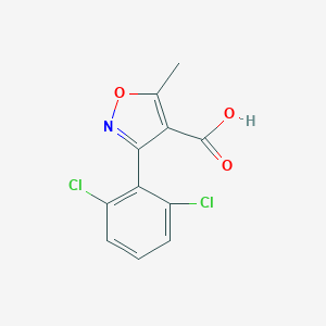 molecular formula C11H7Cl2NO3 B194086 3-(2,6-二氯苯基)-5-甲基异恶唑-4-羧酸 CAS No. 3919-76-4