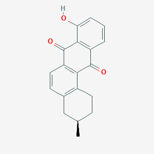 molecular formula C19H16O3 B019414 (R)-8-羟基-3-甲基-1,2,3,4-四氢苯并[a]蒽-7,12-二酮 CAS No. 681001-30-9
