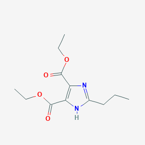 molecular formula C12H18N2O4 B019416 2-丙基-1H-咪唑-4,5-二甲酸二乙酯 CAS No. 144689-94-1