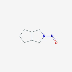molecular formula C7H12N2O B194201 Octahydro-2-nitrosocyclopenta[c]pyrrole CAS No. 54786-86-6