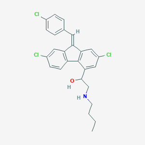 molecular formula C26H24Cl3NO B194210 去丁基鲁米芬特林 CAS No. 355841-11-1