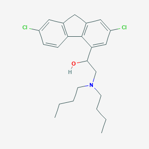 molecular formula C23H29Cl2NO B194214 2,7-二氯-α-[(二丁基氨基)甲基]-9H-芴-4-甲醇 CAS No. 69759-61-1