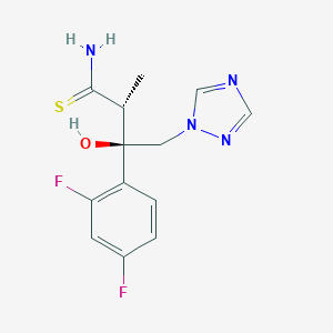 molecular formula C13H14F2N4OS B194217 (2R,3R)-3-(2,4-二氟苯基)-3-羟基-2-甲基-4-(1H-1,2,4-三唑-1-基)硫代丁酰胺 CAS No. 170863-34-0