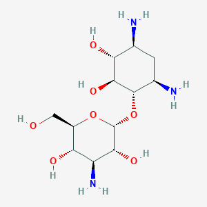 B194243 (2S,3R,4S,5S,6R)-4-amino-2-[(1S,2S,3R,4S,6R)-4,6-diamino-2,3-dihydroxycyclohexyl]oxy-6-(hydroxymethyl)oxane-3,5-diol CAS No. 20744-51-8