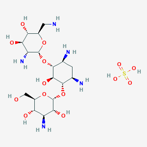 molecular formula C18H39N5O14S B194244 Bekanamycin sulfate CAS No. 29701-07-3