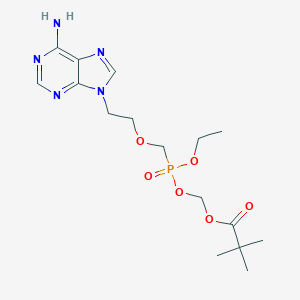 ((((2-(6-Amino-9H-purin-9-yl)ethoxy)methyl)(ethoxy)phosphoryl)oxy)methyl pivalate