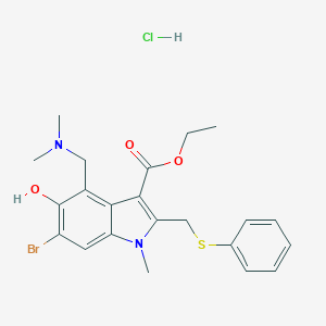 molecular formula C22H26BrClN2O3S B194253 阿比多尔盐酸盐 CAS No. 131707-23-8