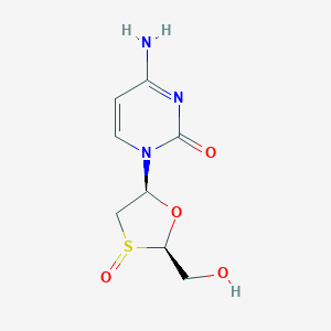 molecular formula C8H11N3O4S B194295 拉米夫定亚砜，(3RS)- CAS No. 1235712-40-9