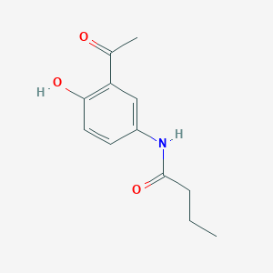 molecular formula C12H15NO3 B194334 2-乙酰基-4-丁酰胺基苯酚 CAS No. 40188-45-2