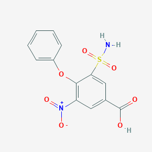 B194466 3-Nitro-4-phenoxy-5-sulfamoylbenzoic acid CAS No. 28328-53-2