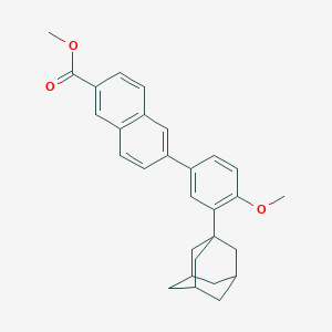 B194682 Methyl 6-(3-(adamantan-1-yl)-4-methoxyphenyl)-2-naphthoate CAS No. 106685-41-0