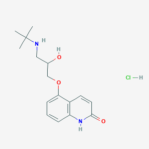 5-(3-((1,1-Dimethylethyl)amino)-2-hydroxypropoxy)-2(1H)-quinolinone monohydrochloride
