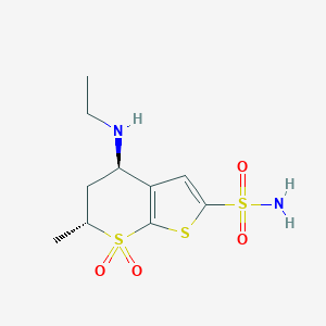 molecular formula C10H16N2O4S3 B194995 (+)-(反)-多佐胺 CAS No. 120279-95-0