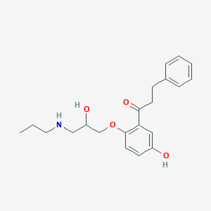 molecular formula C₂₁H₂₈ClNO₄ B019502 5-羟基丙酮 CAS No. 86384-10-3