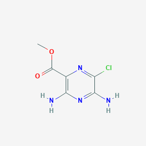 molecular formula C6H7ClN4O2 B195038 Methyl 3,5-diamino-6-chloropyrazine-2-carboxylate CAS No. 1458-01-1