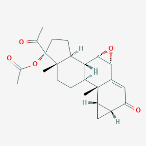 molecular formula C24H30O5 B195056 6-脱氯-6,7-环氧醋酸环丙孕酮 CAS No. 15423-97-9