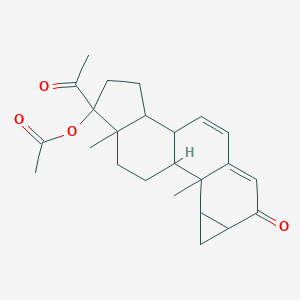 molecular formula C24H30O4 B195059 17-羟基-1a,2a-亚甲基孕-4,6-二烯-3,20-二酮乙酸酯 CAS No. 2701-50-0