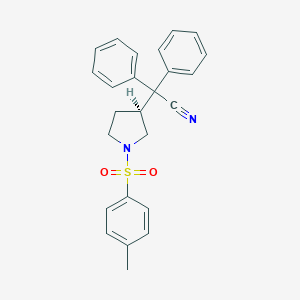 molecular formula C25H24N2O2S B195068 (S)-3-(1-氰基-1,1-二苯甲基)-1-甲苯磺酰基吡咯烷 CAS No. 133099-09-9