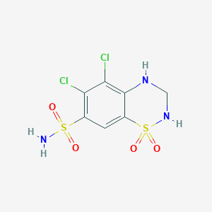 molecular formula C7H7Cl2N3O4S2 B195215 5-氯代氢氯噻嗪 CAS No. 5233-42-1