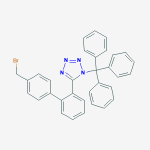 B195220 5-(4'-Bromomethyl-1,1'-biphenyl-2-yl)-1-triphenylmethyl-1H-tetrazole CAS No. 124750-51-2