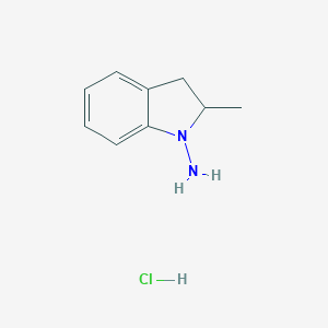 molecular formula C9H13ClN2 B195251 2-甲基吲哚啉-1-胺盐酸盐 CAS No. 31529-47-2