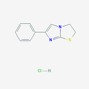 molecular formula C11H11ClN2S B195304 6-苯基-2,3-二氢咪唑并[2,1-b]噻唑盐酸盐 CAS No. 4335-29-9