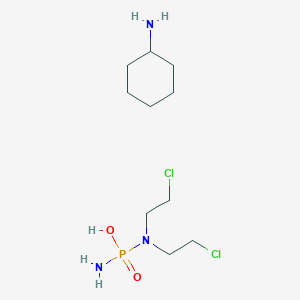 molecular formula C10H24N3Cl2O2P B195332 磷酸二酰胺酸，N,N-双(2-氯乙基)-，与环己胺（1:1）的化合物 CAS No. 1566-15-0