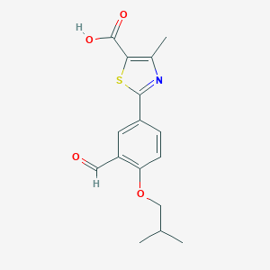 B195340 2-(3-Formyl-4-(2-methylpropoxy)phenyl)-4-methyl-5-thiazolecarboxylic acid CAS No. 144060-62-8