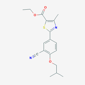 molecular formula C18H20N2O3S B195358 Ethyl 2-(3-cyano-4-isobutoxyphenyl)-4-methyl-5-thiazolecarboxylate CAS No. 160844-75-7