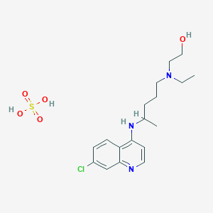 molecular formula C18H28ClN3O5S B195363 羟氯喹硫酸盐 CAS No. 747-36-4