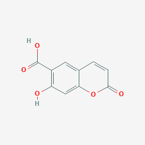 molecular formula C10H6O5 B019537 7-羟基-2-氧代-2H-色烯-6-羧酸 CAS No. 833-52-3