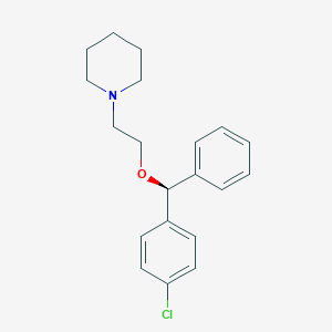 molecular formula C20H24ClNO B195437 左旋氯苯那敏 CAS No. 132301-89-4