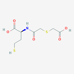 molecular formula C8H13NO5S2. 2NH3 B195459 DL-2-((((羧甲基)硫代)乙酰)氨基)-4-巯基丁酸 CAS No. 121213-21-6