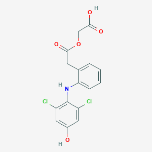 molecular formula C16H13Cl2NO5 B195514 4'-羟基双氯芬酸 CAS No. 229308-90-1