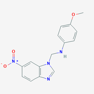 B019559 1H-Benzimidazole-1-methanamine, N-(4-methoxyphenyl)-6-nitro- CAS No. 103248-24-4