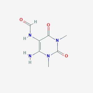molecular formula C7H10N4O3 B195704 6-氨基-5-甲酰胺基-1,3-二甲基尿嘧啶 CAS No. 7597-60-6