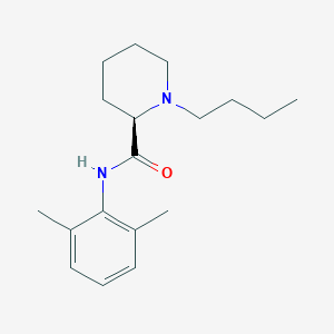 molecular formula C18H29N2OCl B195712 (2r)-1-丁基-n-(2,6-二甲苯基)哌啶-2-甲酰胺 CAS No. 27262-45-9