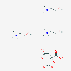 molecular formula (C5H14NO)3 · C6H5O7 B195727 枸橼酸三甲胆碱 CAS No. 546-63-4