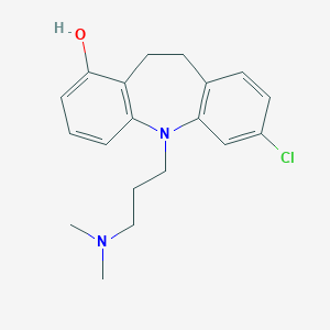 molecular formula C19H23ClN2O B195741 5H-二苯并(b,f)氮杂菲-1-醇，7-氯-5-(3-(二甲氨基)丙基)-10,11-二氢- CAS No. 83385-97-1